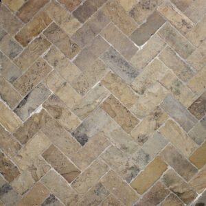 Reclaimed English Herringbone Floor Tiles