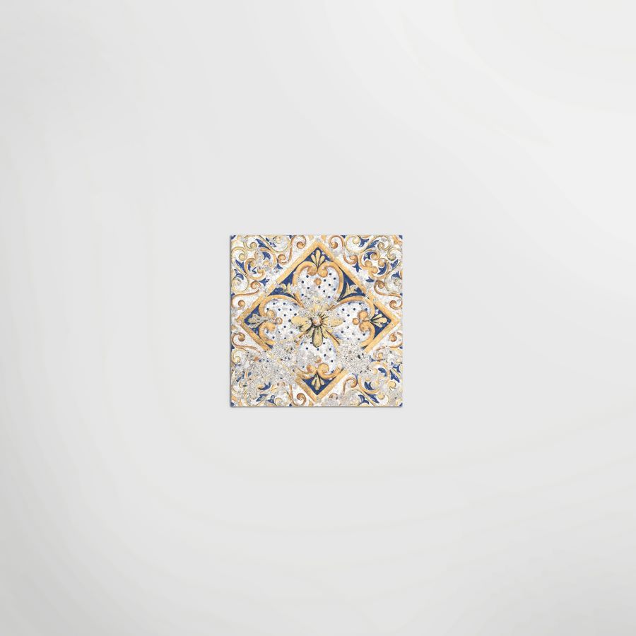 Antica Coimbra | Matt Porcelain Decorative Multi Coloured Floor & Wall Tile