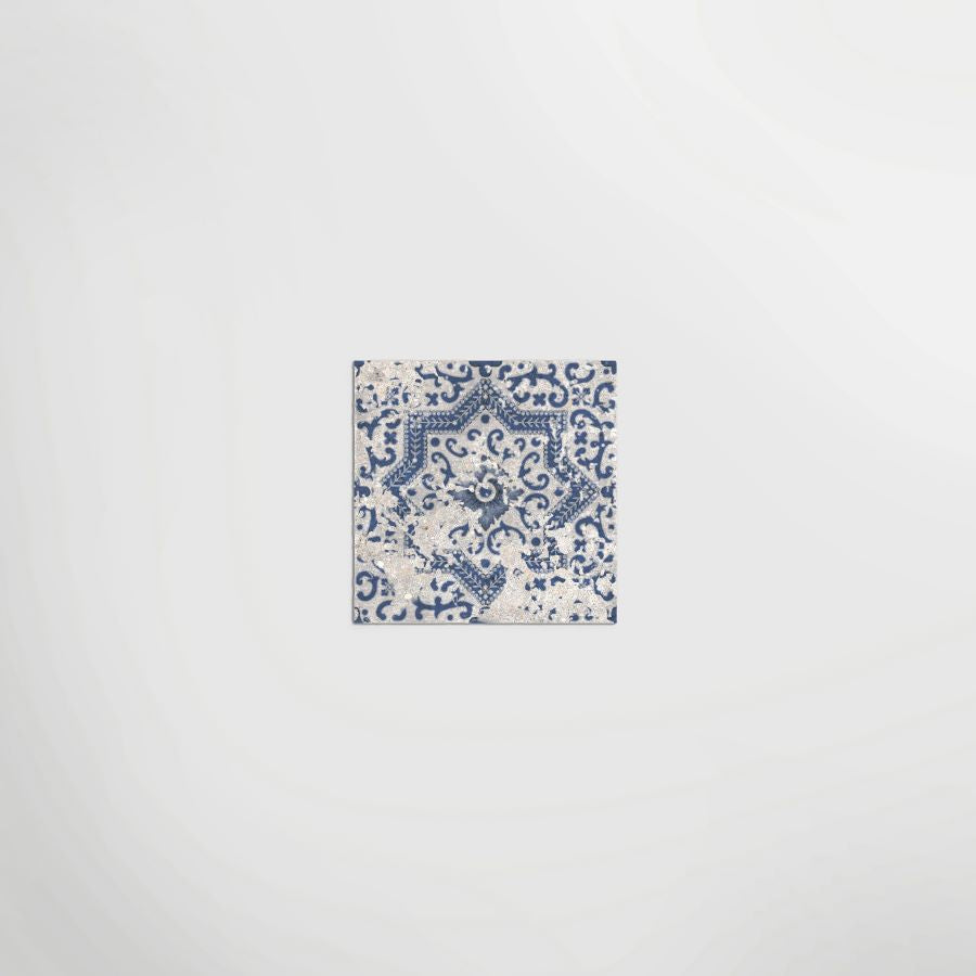 Antica Faro | Matt Porcelain Decorative Blue Floor & Wall Tile