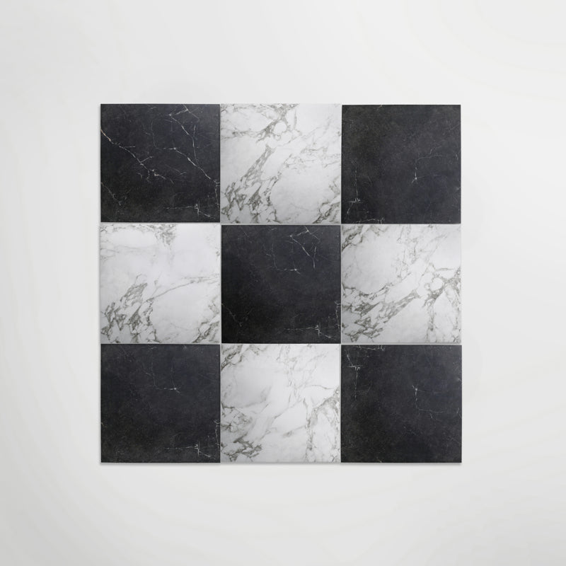 Antique Marble - Nero Marquina - Marble Effect Porcelain