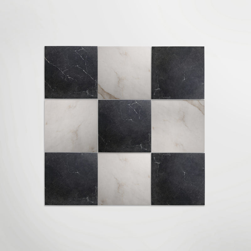 Antique Marble - Nero Marquina - Marble Effect Porcelain