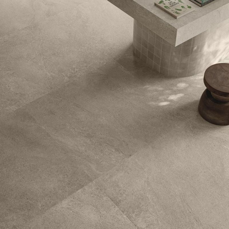 Bergen Sand | Textured Porcelain Limestone Effect Beige Floor Tile