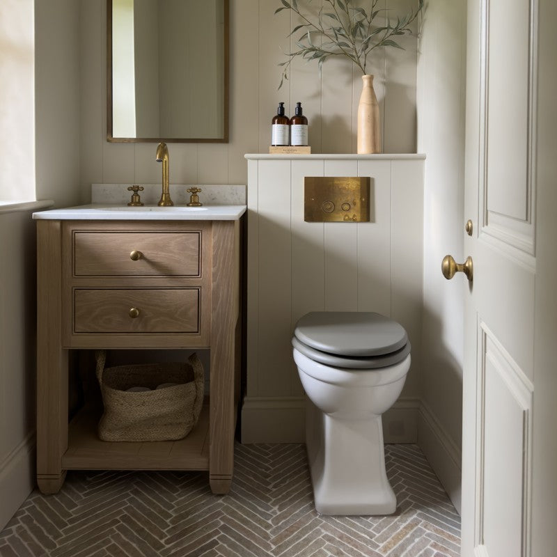 Bordeaux Argento Herringbone | Tumbled Limestone Distressed Greige Floor & Wall Tile