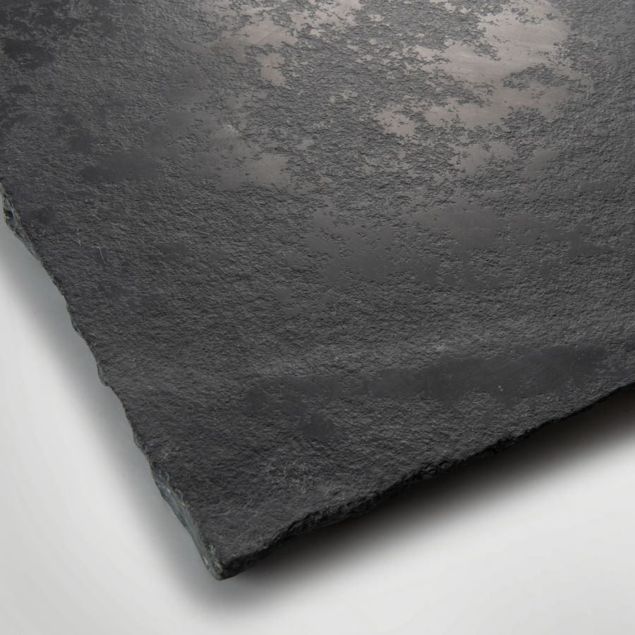 Bordeaux Black Flagstone | Tumbled Limestone Distressed Black Floor Tile