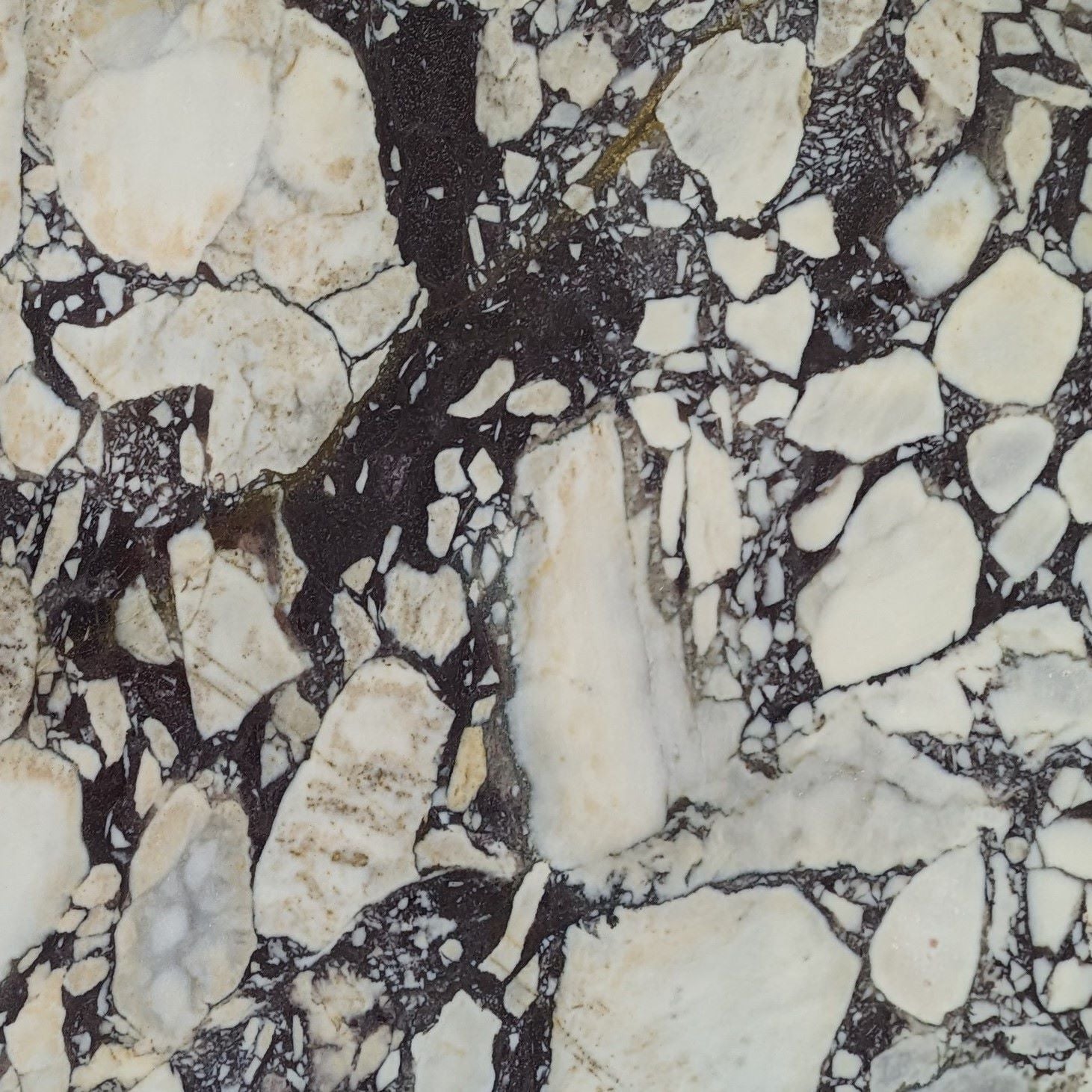 Calacatta Viola Marble Slab - Off White Deep Purple & Black Veining