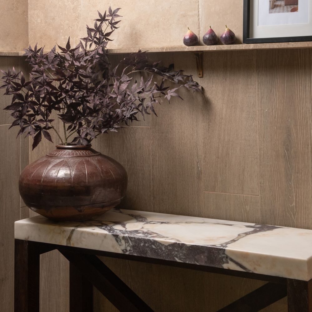 Calacatta Viola Marble Slab - Off White Deep Purple & Black Veining