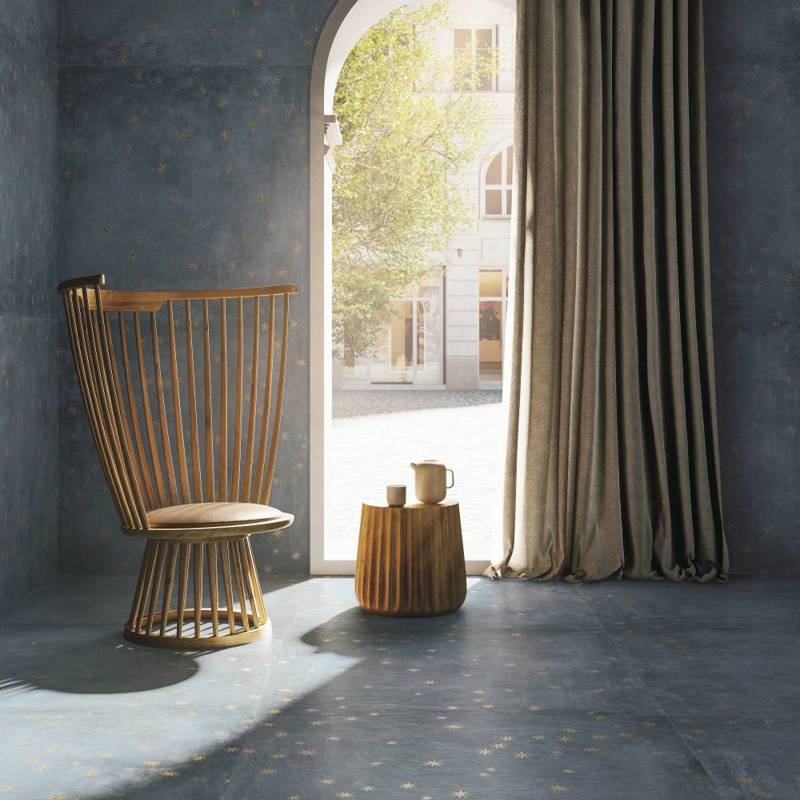 Celestial | Matt Porcelain Decorative Blue Floor & Wall Tile