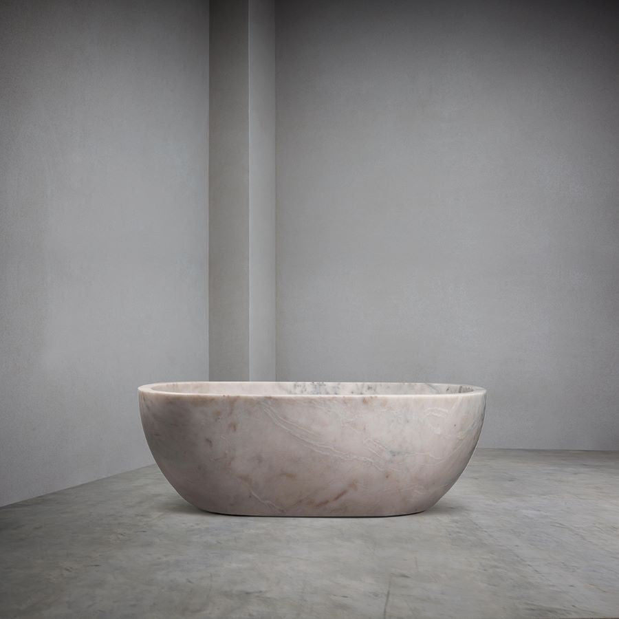Classic San Marino Marble Heritage Luxury Bath | Honed Marble Luxury Bath