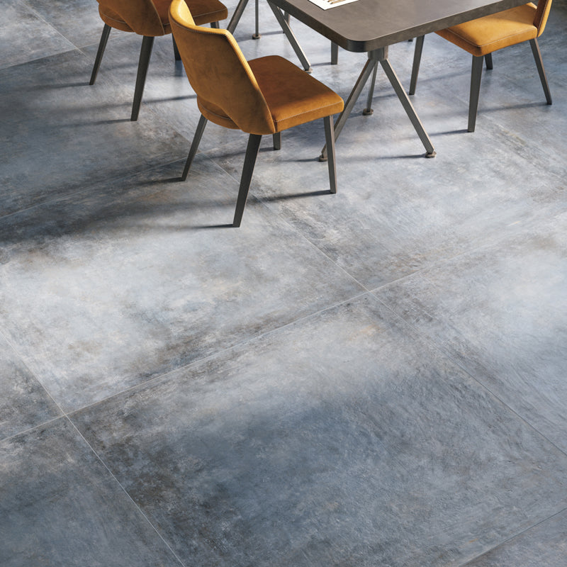 Elements Earth Lapis | Matt Porcelain Imitation Plaster Blue Floor & Wall Tile