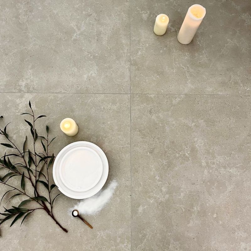Elements Limestone Hauteville Cream | Matt Porcelain Limestone Effect Cream Floor & Wall Tile