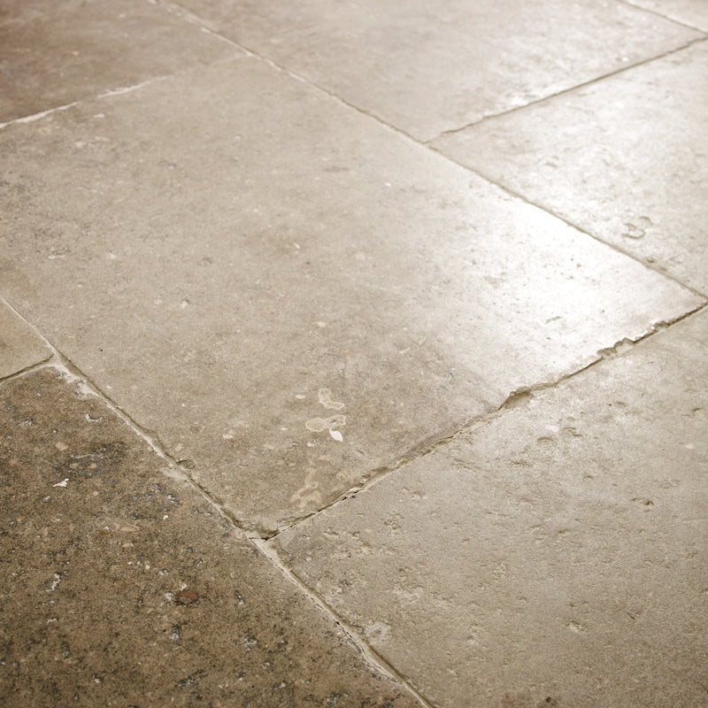 Genuine Antique Barr De Montpellier Limestone | Rustik Limestone Genuine Reclaimed Grey Floor Tile