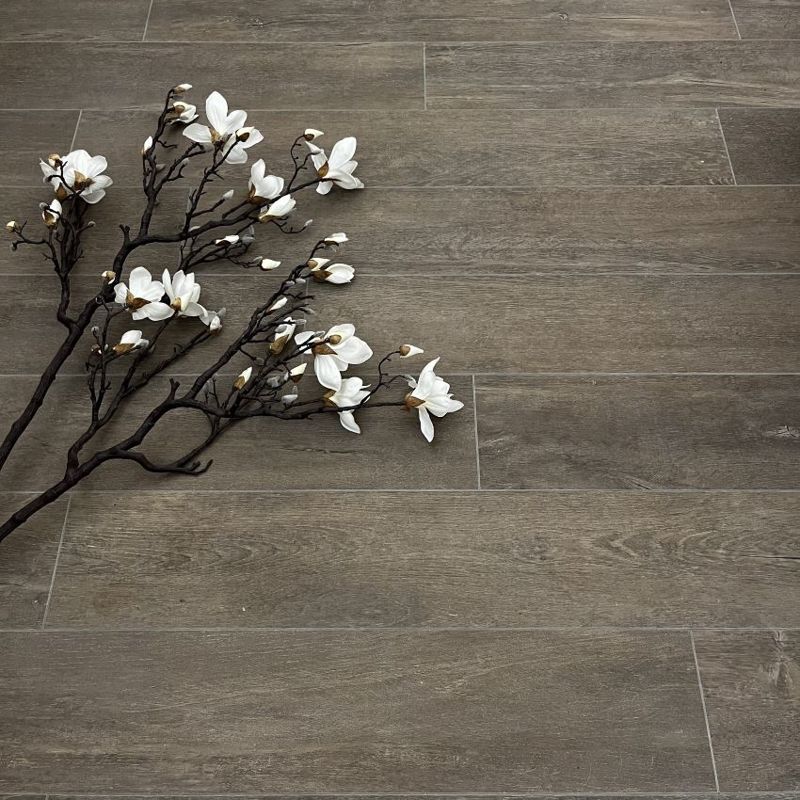 Lenke Walnut | Textured Porcelain Wood Effect Brown Floor & Wall Tile