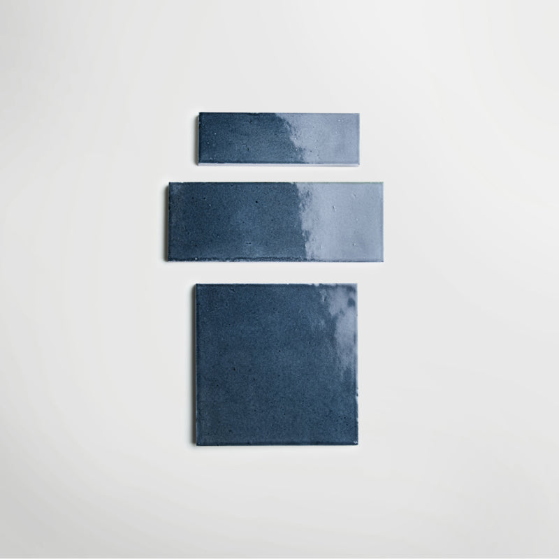 Qualis Rice Blue - Glazed Porcelain