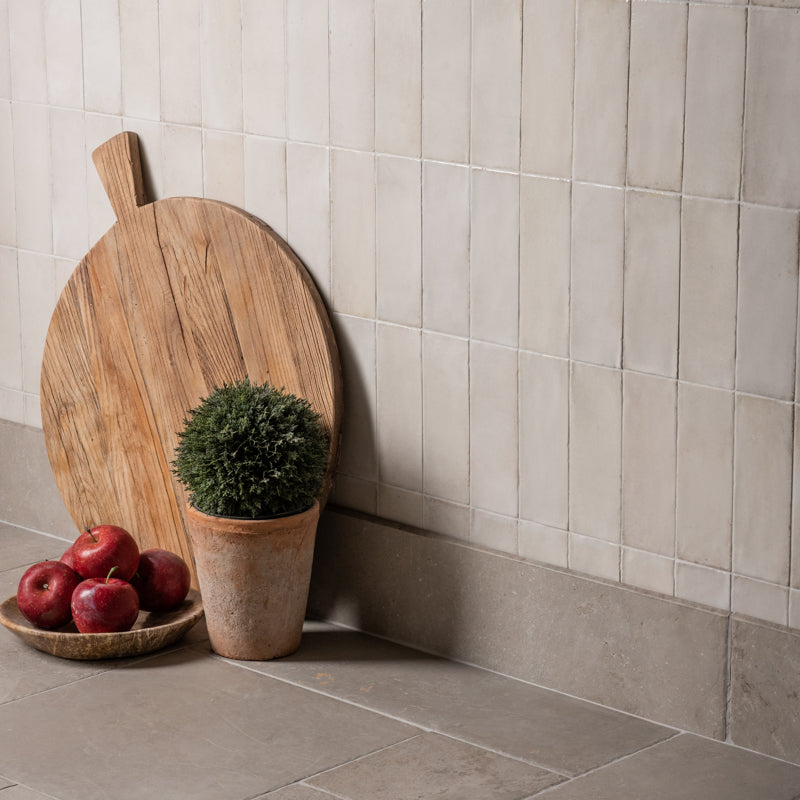 Qualis Rice Natural | Glazed Porcelain Glazed Greige Floor & Wall Tile