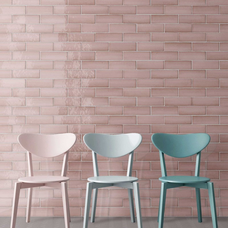 Rosa Tone | Polished Porcelain Glazed Pink Wall Tile