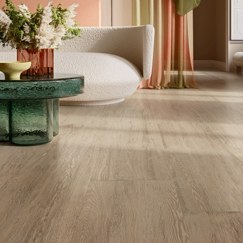 Saint Wood Almond | Matt Porcelain Wood Effect Cream Floor & Wall Tile