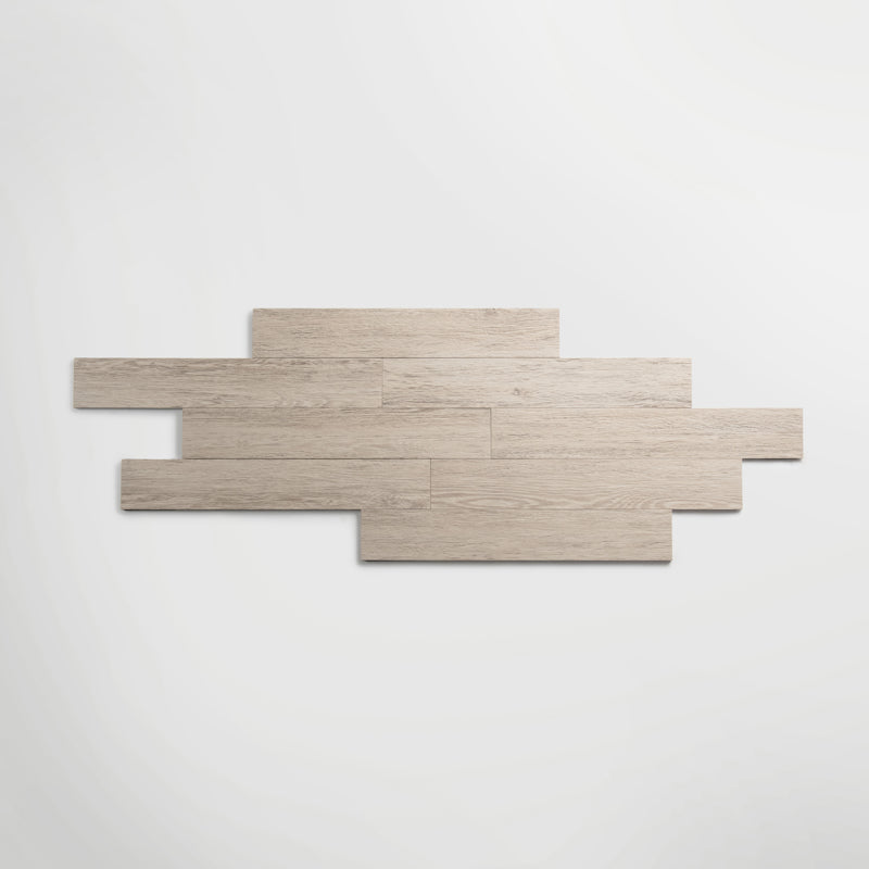 Saint Wood Almond | Matt Porcelain Wood Effect Cream Floor & Wall Tile