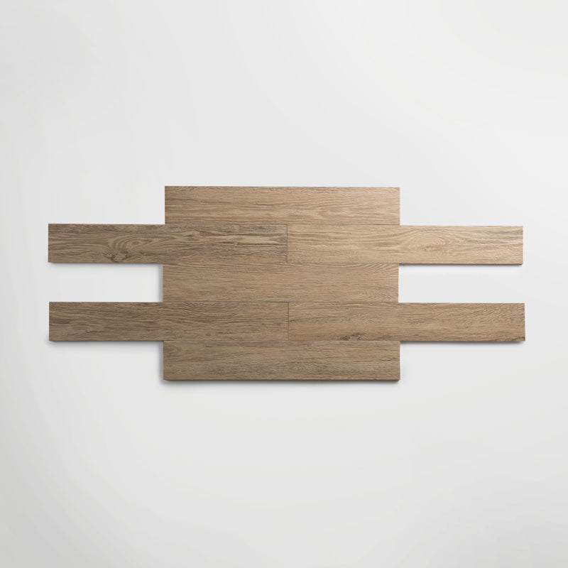 Saint Wood Caramel | Matt Porcelain Wood Effect Brown Floor & Wall Tile