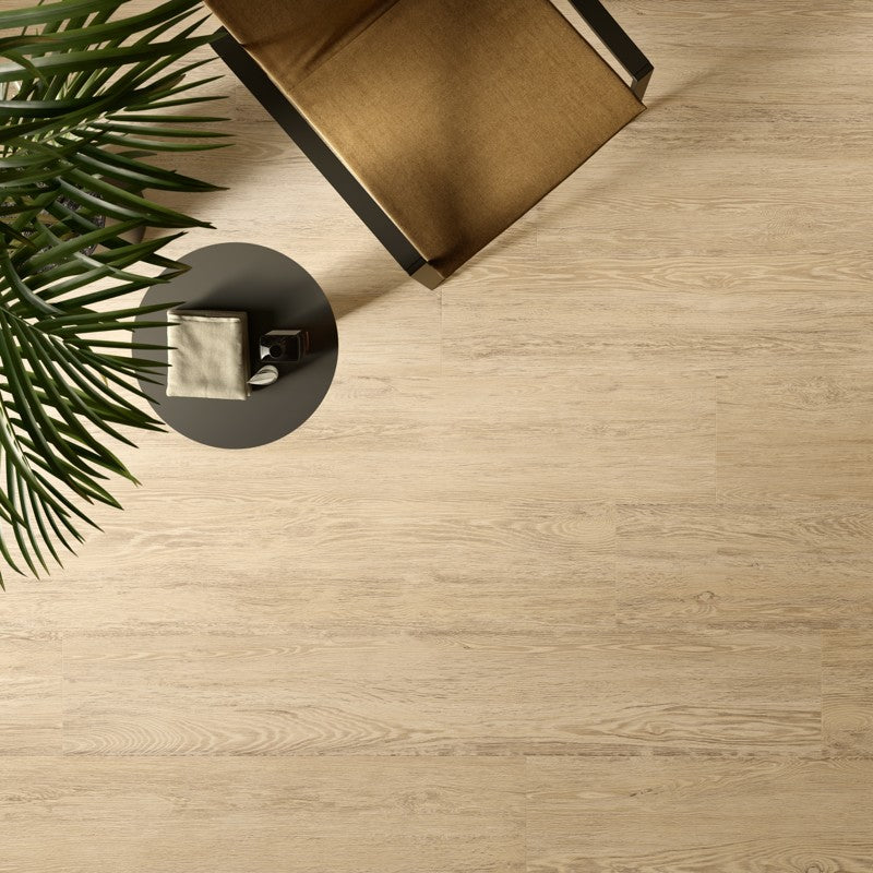 Saint Wood Light | Matt Porcelain Wood Effect Cream Floor & Wall Tile