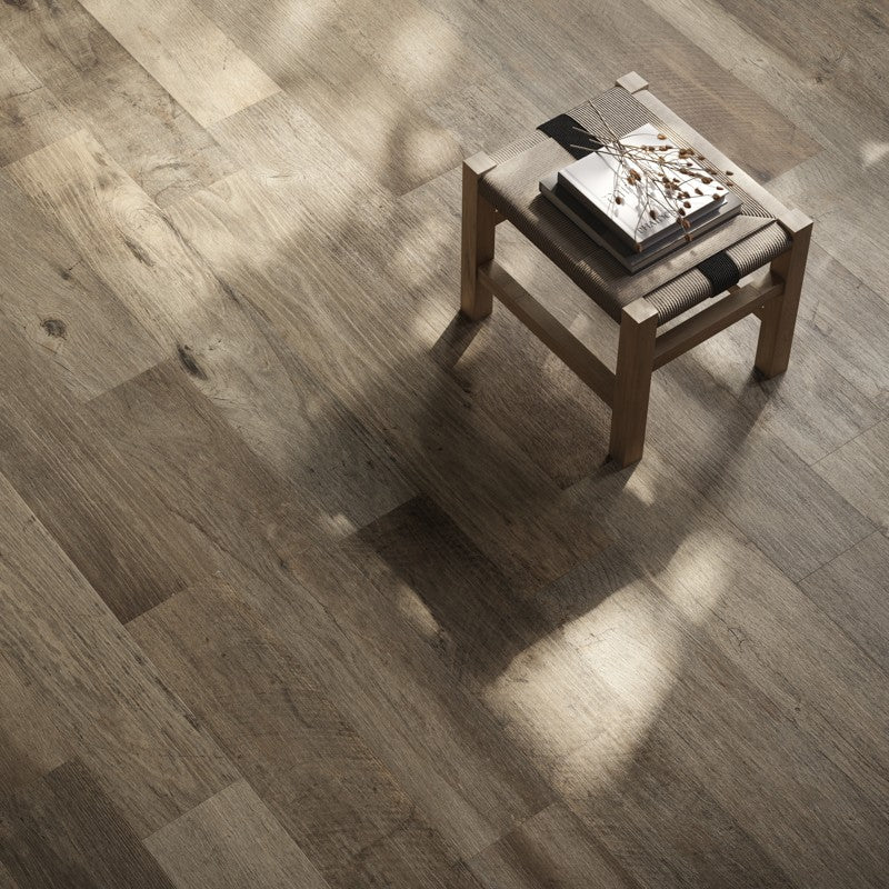 Saint Wood Rustic Brown | Matt Porcelain Wood Effect Brown Floor & Wall Tile