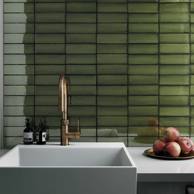 Verde Tone | Polished Porcelain Glazed Green Wall Tile