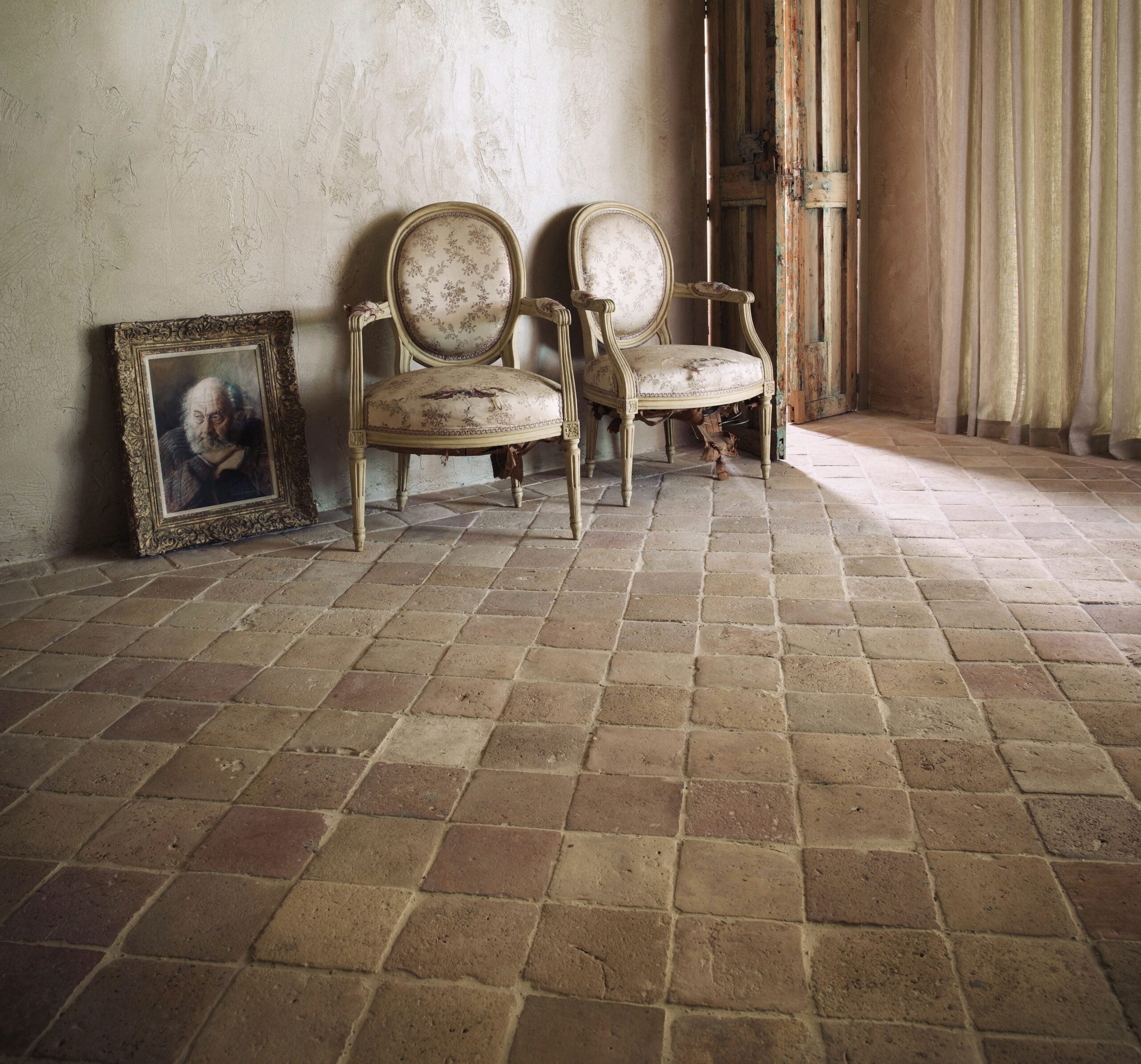 Terracotta Reclaimed Stone Floor Tiles