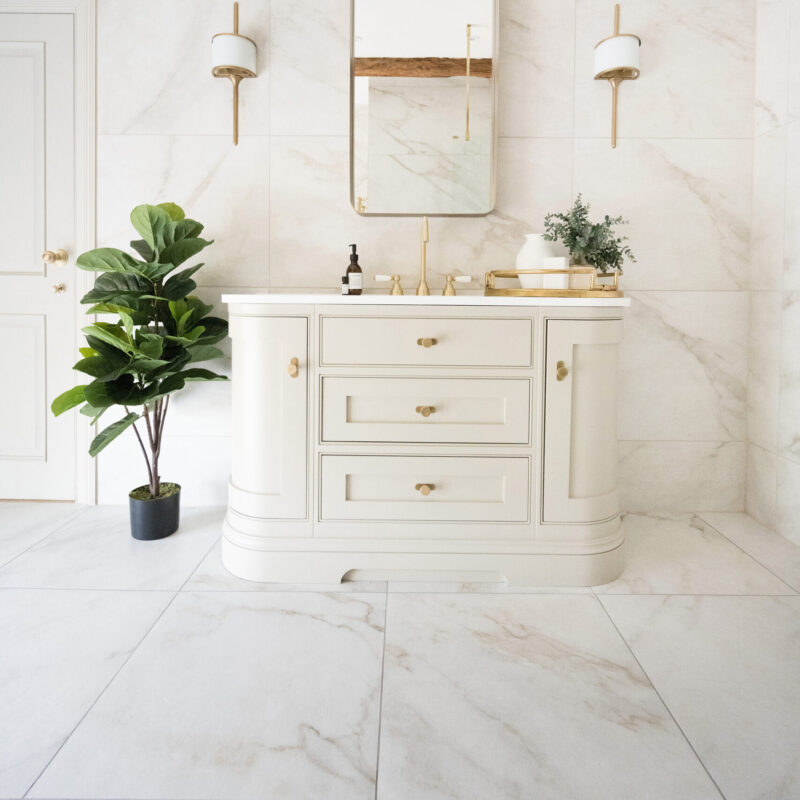 Marble Effect Porcelain For Luxury Bathrooms