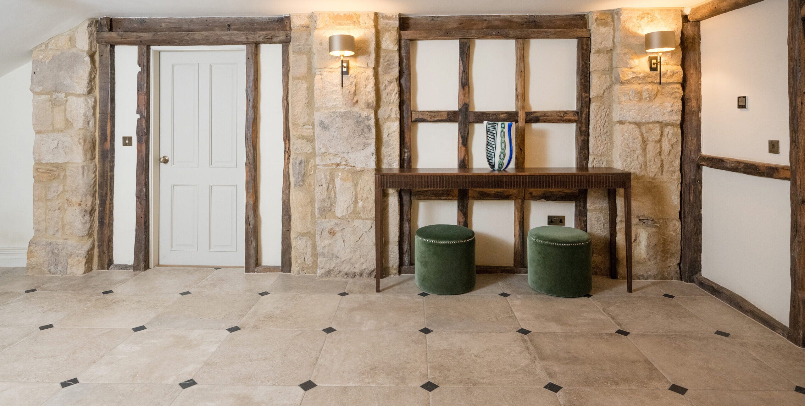 Octagon Cabochon Floor Tiles