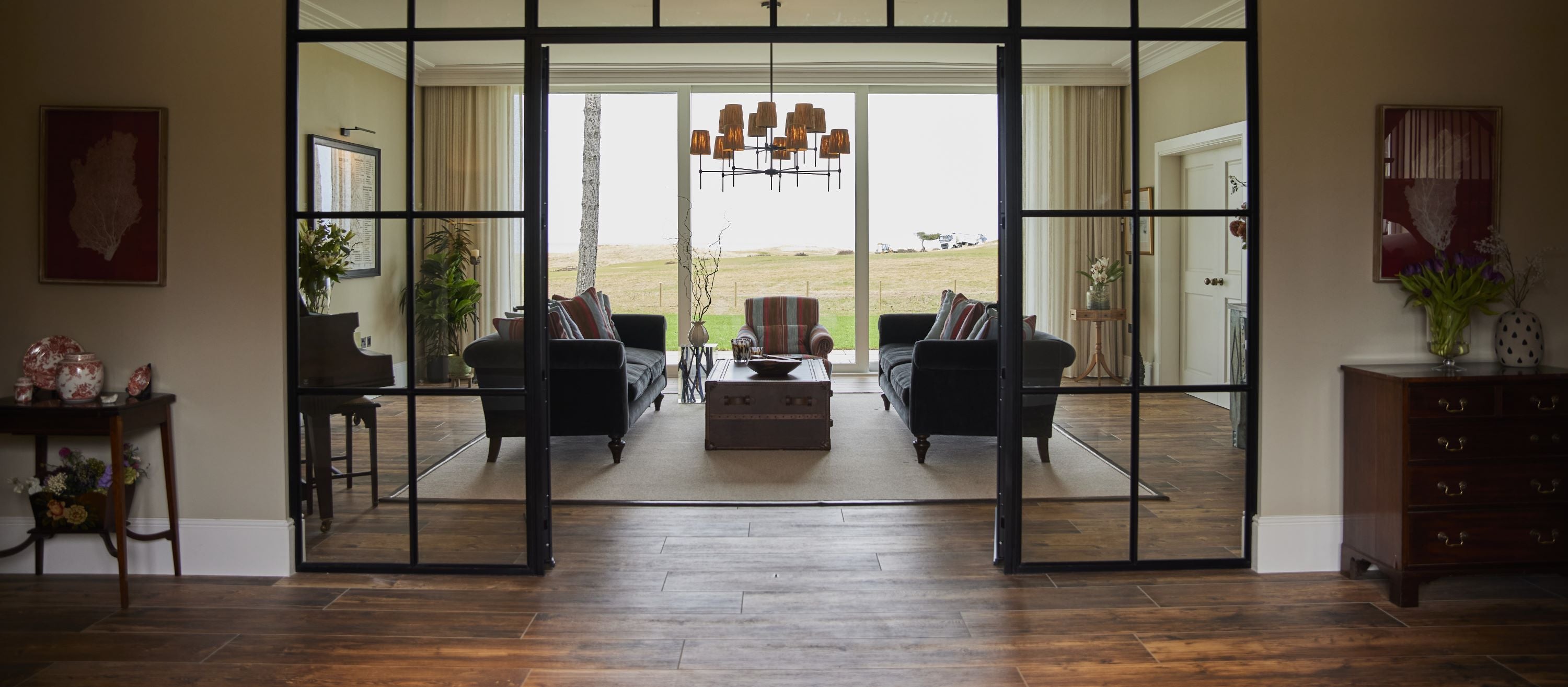 Wood Effect Porcelain Tiles & Planks In Living Room
