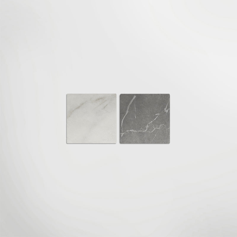 Antique Marble Bianco and Grigio Chequer - Marble Effect Porcelain