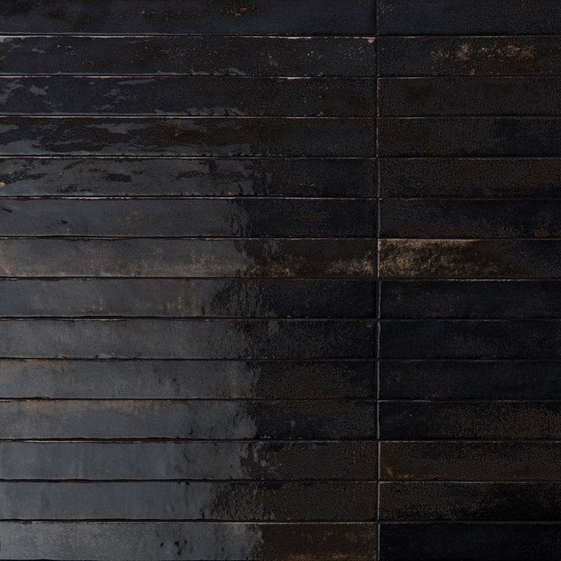 Black Decorative 450mm X 48mm Porcelain Tiles
