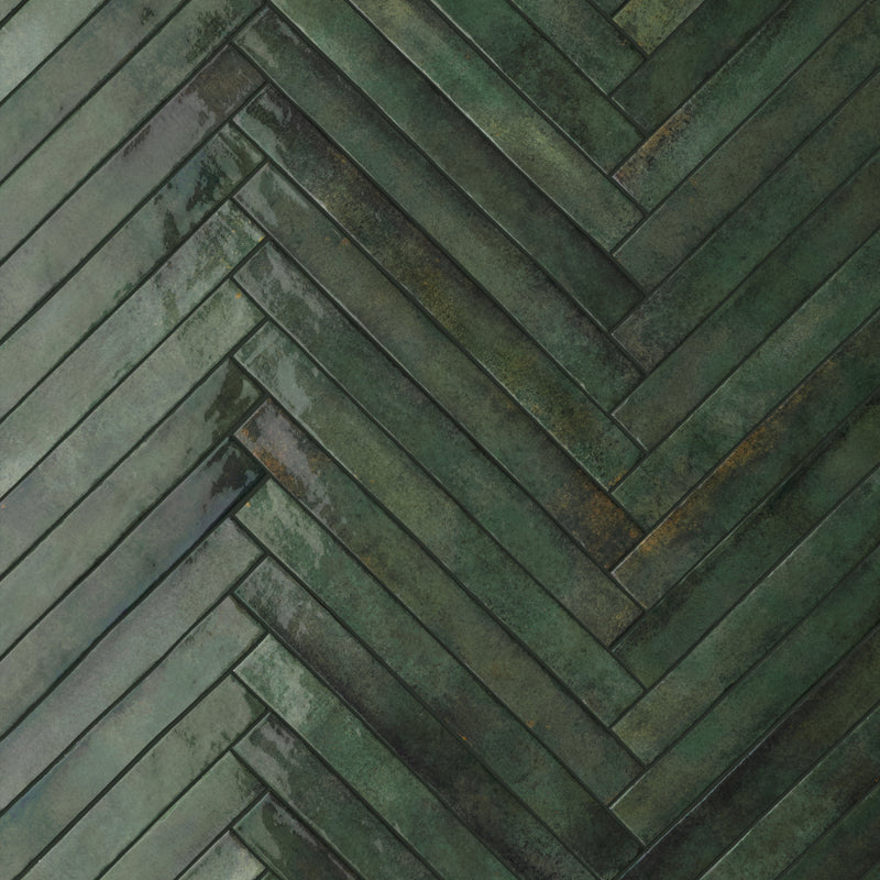 Green Decorative 450mm X 48mm Porcelain Tiles