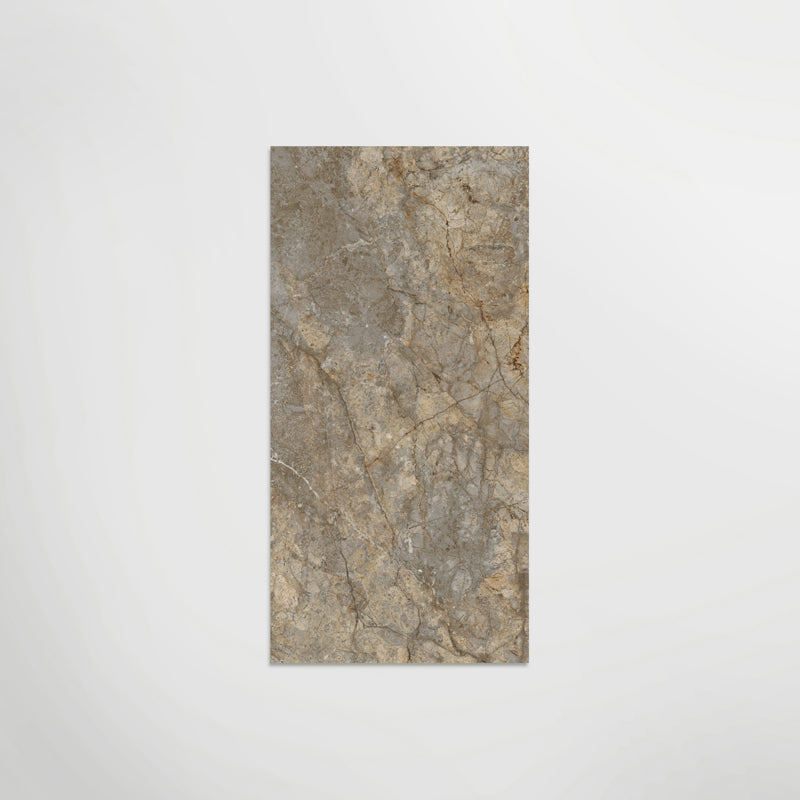 Calacatta Dorado Marble Effect Porcelain Brown Floor & Wall Tiles