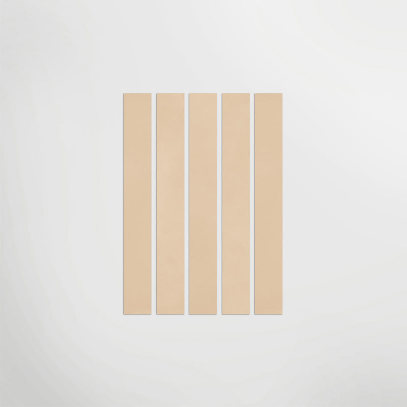 Long Thin Metro Zelige Beige Decorative 600mm X 75mm Porcelain Tiles