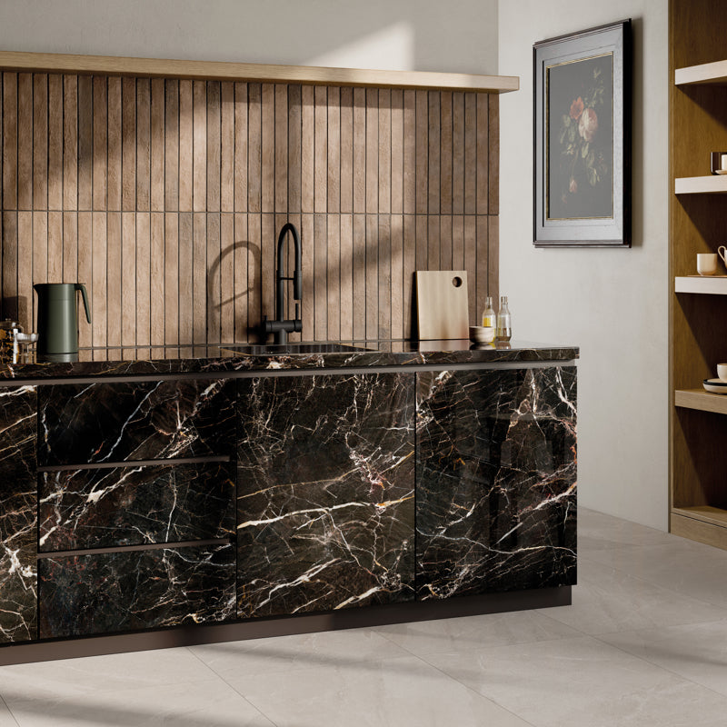 Brown Decorative 450mm X 48mm Porcelain Tiles