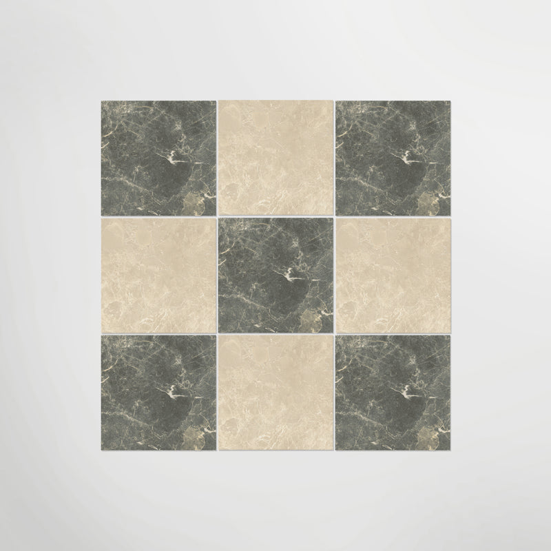 Green & Cream Chequered Tiles - Anti Slip Perfect For Bathrooms