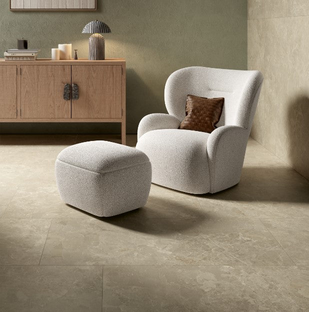 Taupe Marble Effect Anti Slip R10 Italian Porcelain Tile