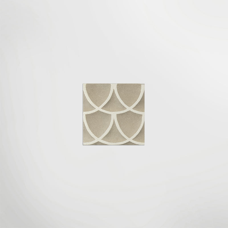3d Textured Beige & White Decorative 200mm X 200mm Porcelain Tiles