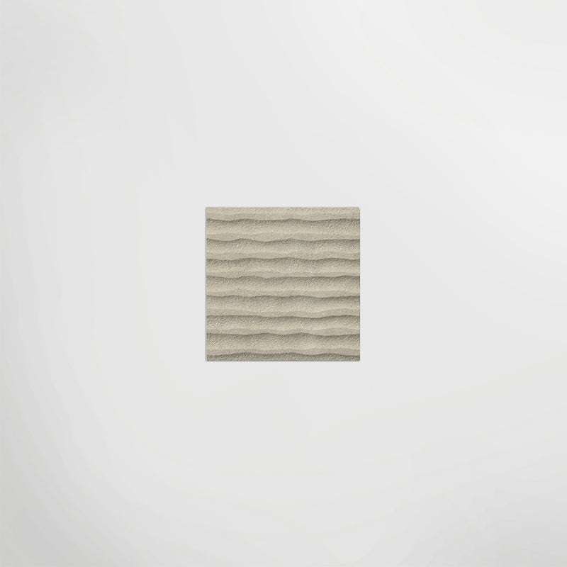 3D Lined Textured Beige Decorative 200mm X 200mm Porcelain Tiles