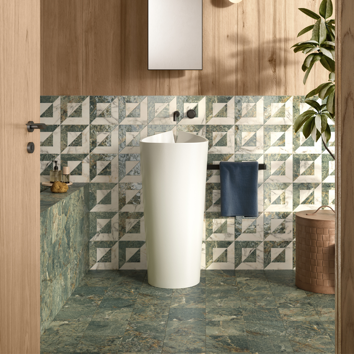 Dimore Audrey Amazzonite - Decorative Porcelain