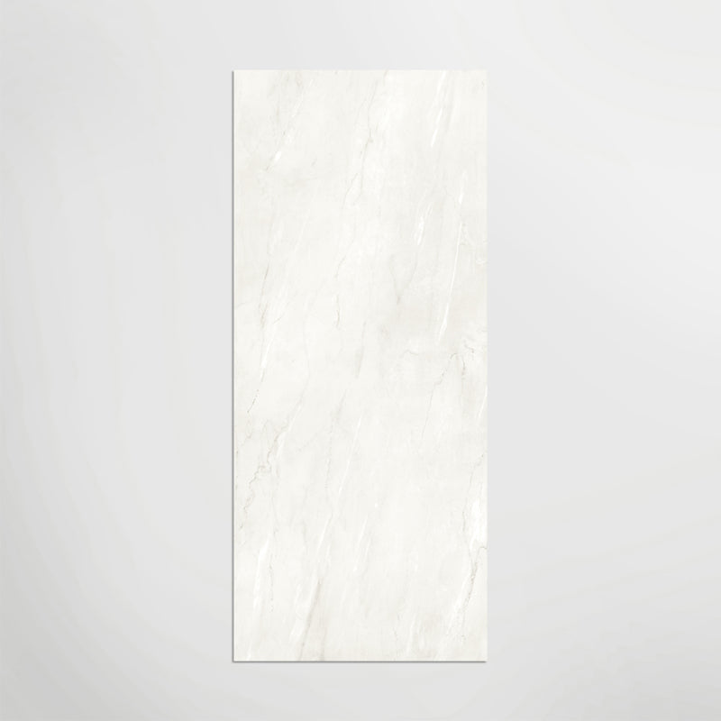 Very Large Slabs White Marble Effect Porcelain Tiles