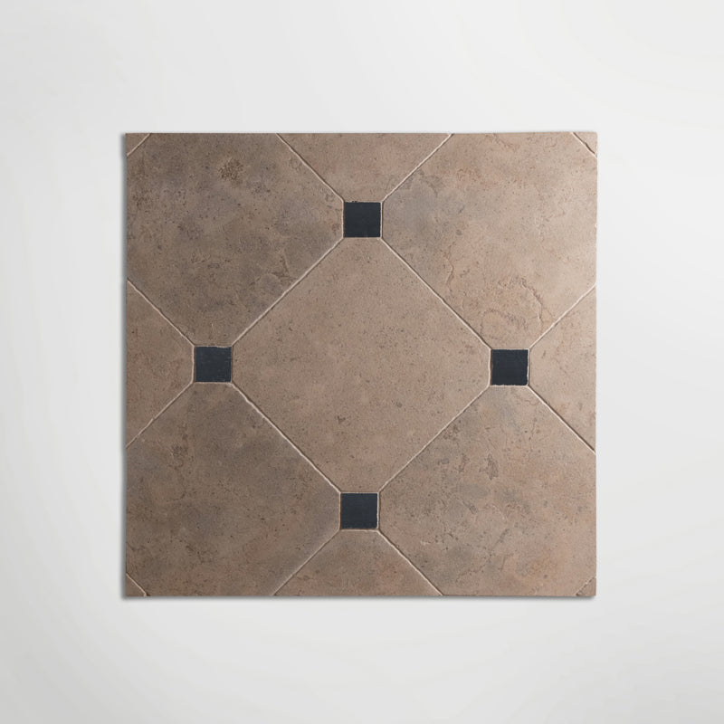 English Heritage Belsay Blue Beige Octagon - Distressed Limestone