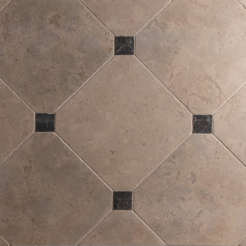 English Heritage Belsay Blue Beige Octagon