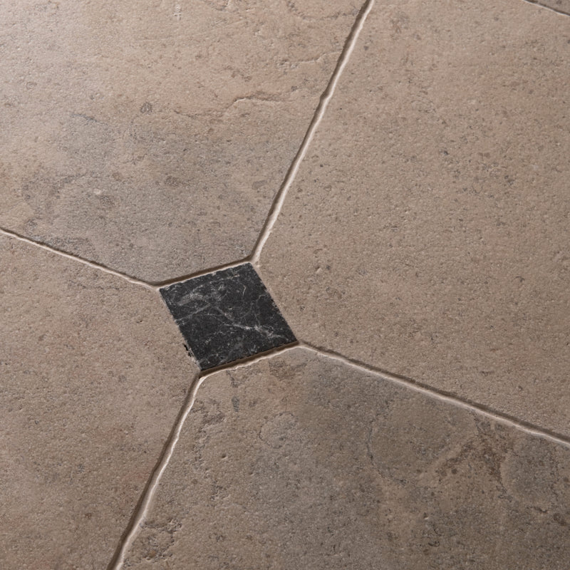 English Heritage Belsay Blue Beige Octagon