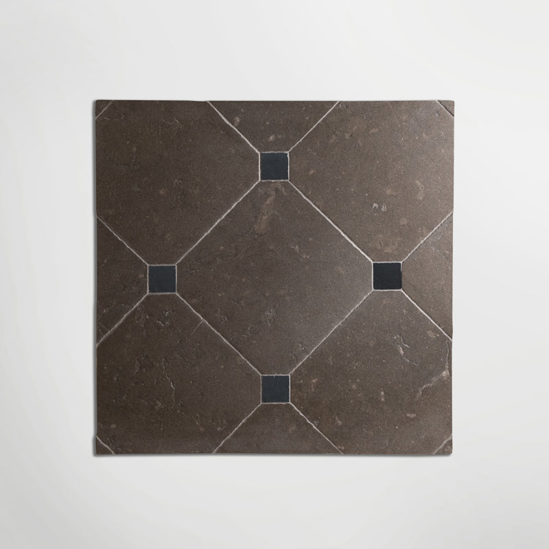 English Heritage Brockhurst Blue Octagon - Distressed Limestone