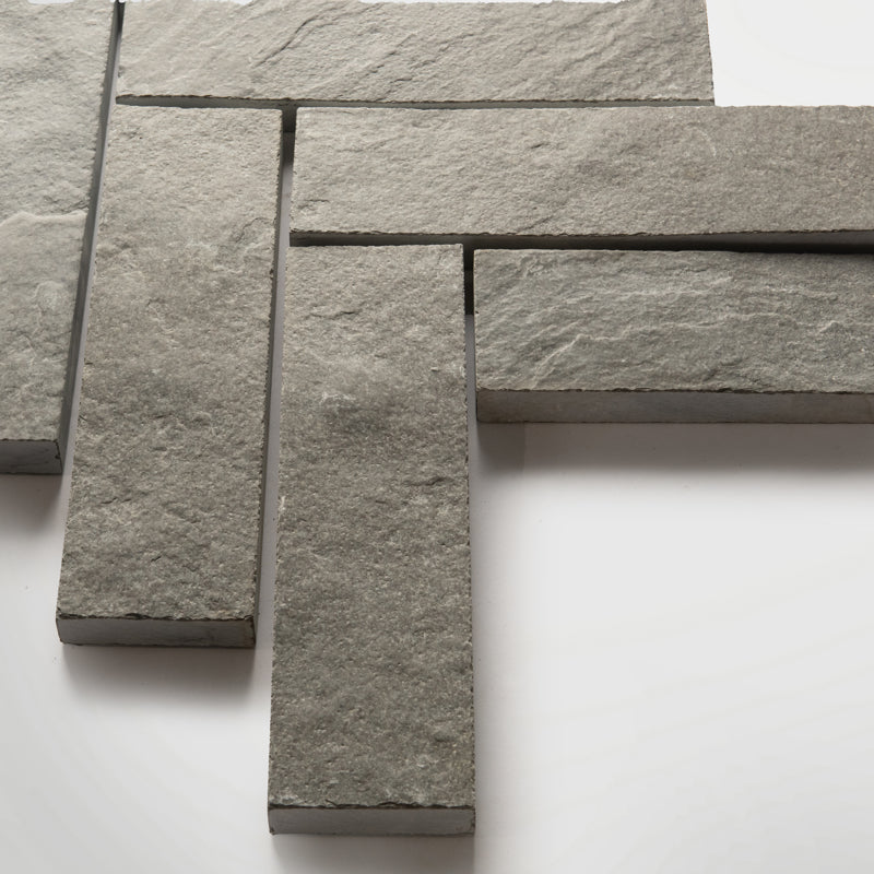 Natural Grey Limestone Parquet Stone Flooring Tiles