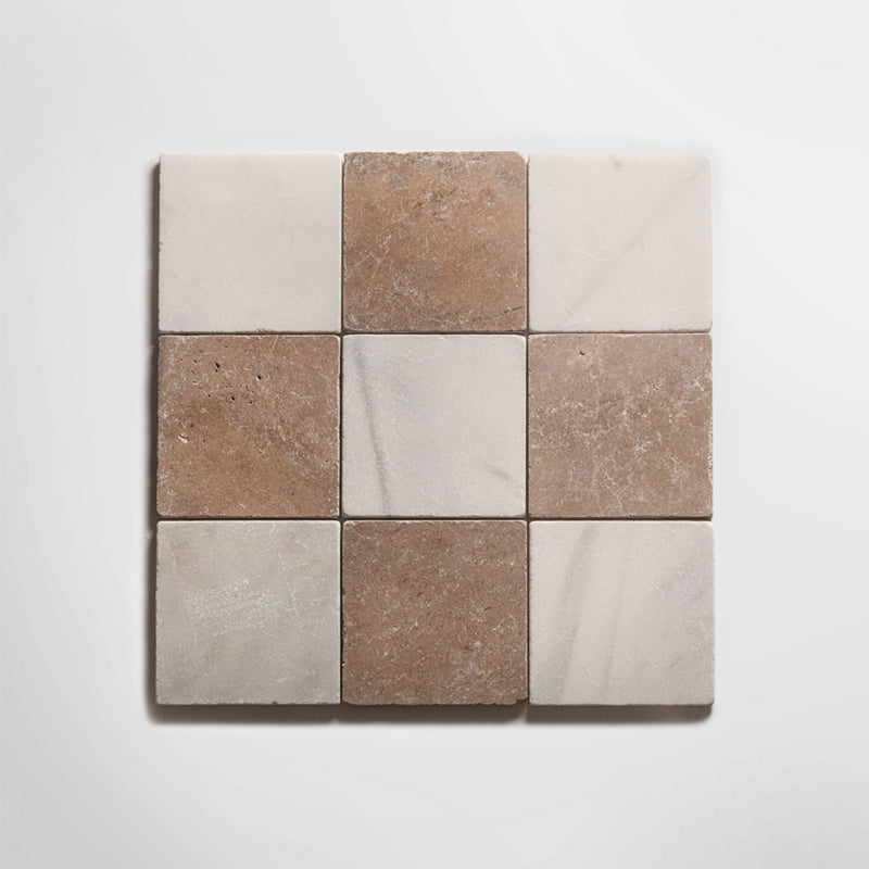 Macael White - Tumbled Marble