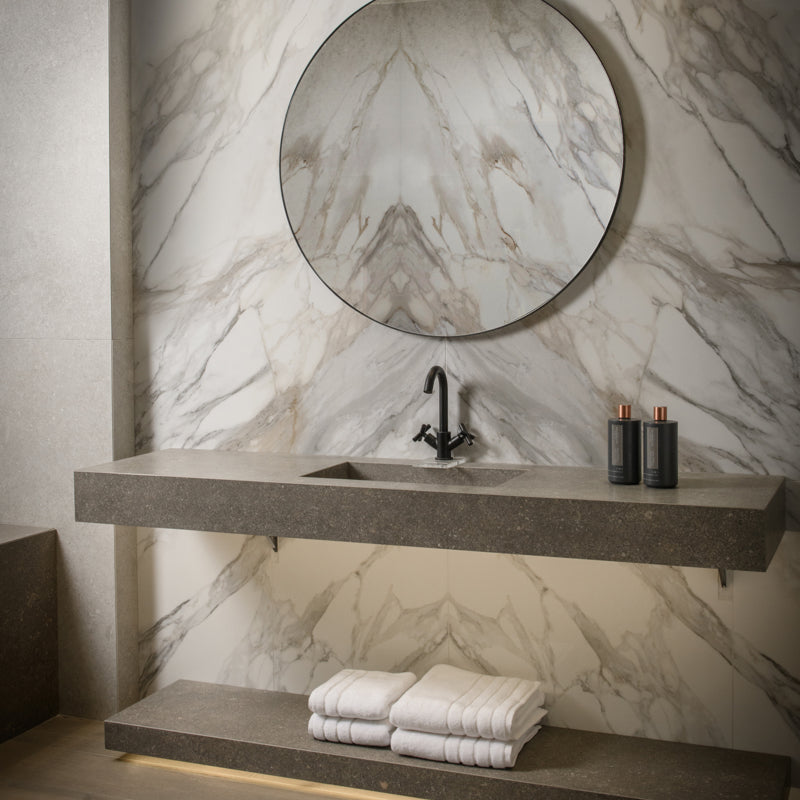 Massa D'Oro Bookmatch B Grande - Marble Effect Porcelain