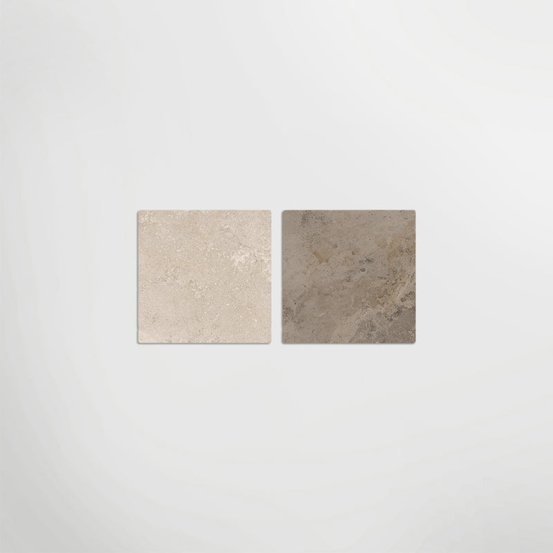 Med Stone Dor And Byblos Chequer - Limestone Effect Porcelain