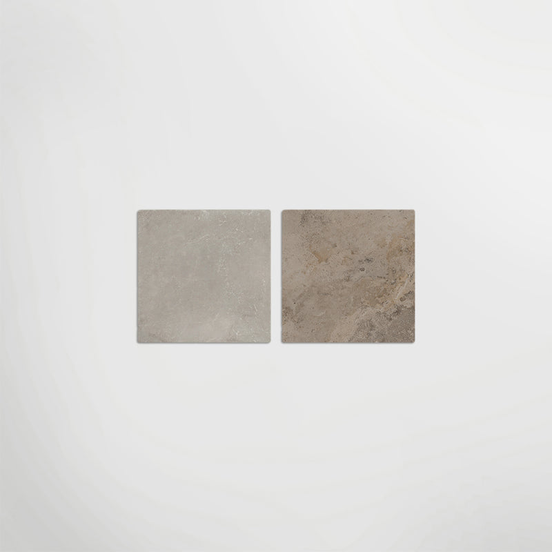 Med Stone Erice And Byblos Chequer - Limestone Effect Porcelain